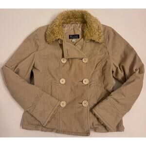 Y2K Vintage Women's Mudd Corduroy Button Down Double Breasted Jacket Size L